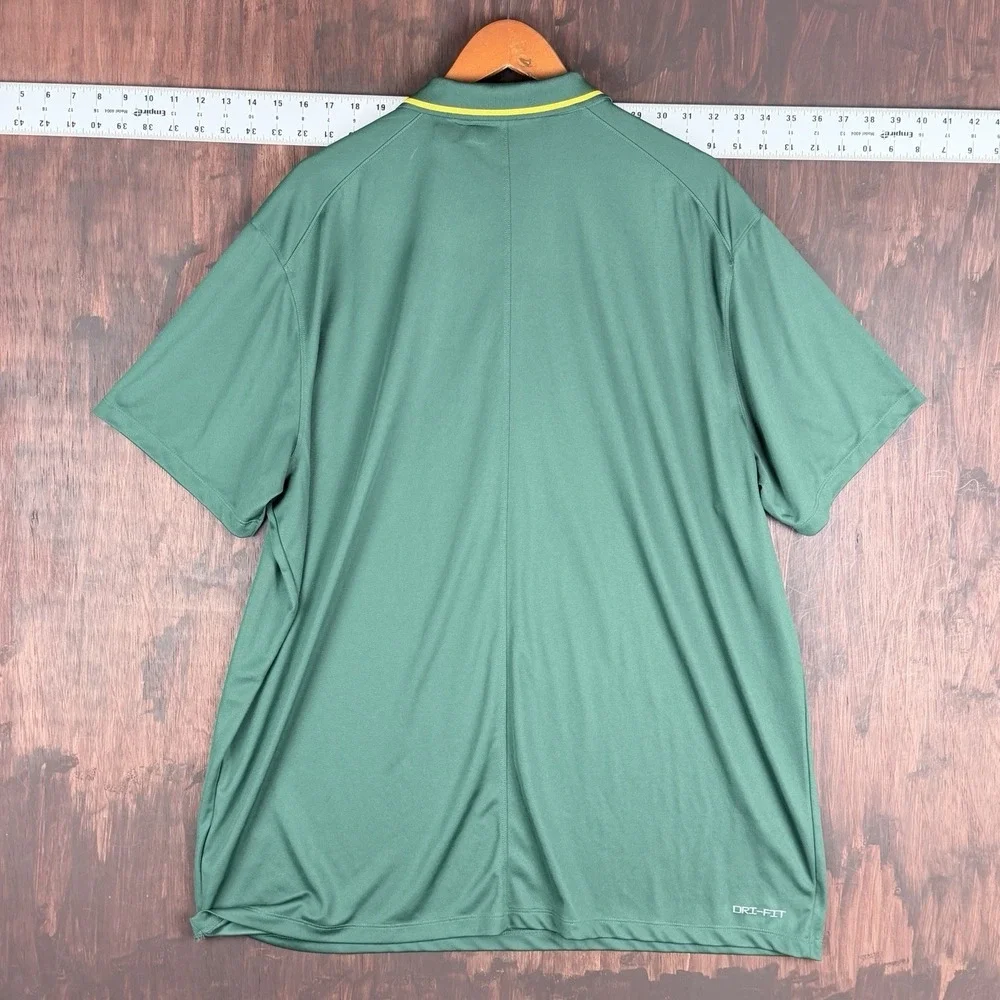 Nike Baylor Bears On Field Player Issued Performance Polo Shirt Green 2XL‎ NCAA